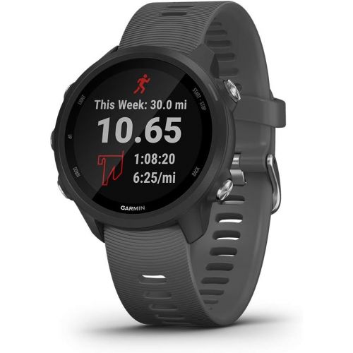 가민 Garmin Forerunner 245, GPS Running Smartwatch with Advanced Dynamics, Slate Gray