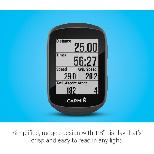 가민 Garmin Edge 130 Plus, GPS Cycling/Bike Computer, Download Structure Workouts, ClimbPro Pacing Guidance and More (010-02385-00)