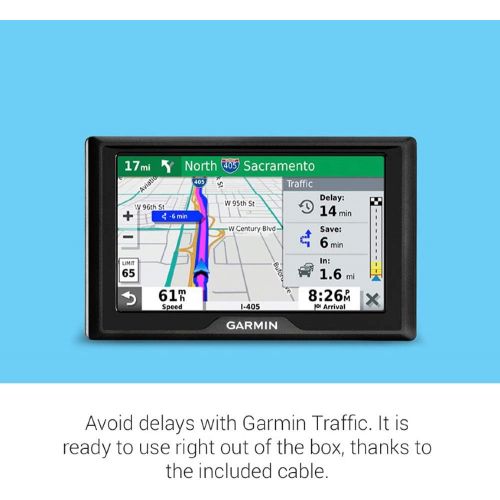 가민 Garmin Drive 52 and Traffic, GPS Navigator with 5” Display, Simple On-Screen Menus and Easy-to-See Maps