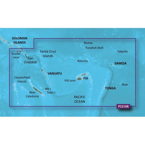 가민 Garmin BlueChart g2 New Caledonia to Fiji v2010.5-v12 microSD Card w/SD 010-C0865-20