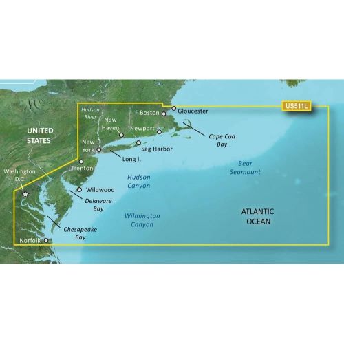 가민 Garmin BlueChart g2 Vision HD - VUS511L - Boston - Norfolk - microSD153;/SD153;