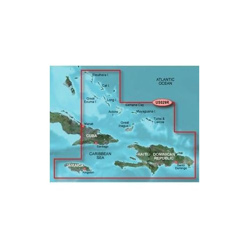 가민 Garmin BlueChart g2 Vision Southern Bahamas Saltwater Map microSD Card