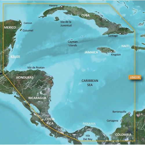 가민 Garmin BlueChart g2 Vision HD - VUS031R - Southwest Caribbean - microSD153;/SD153;