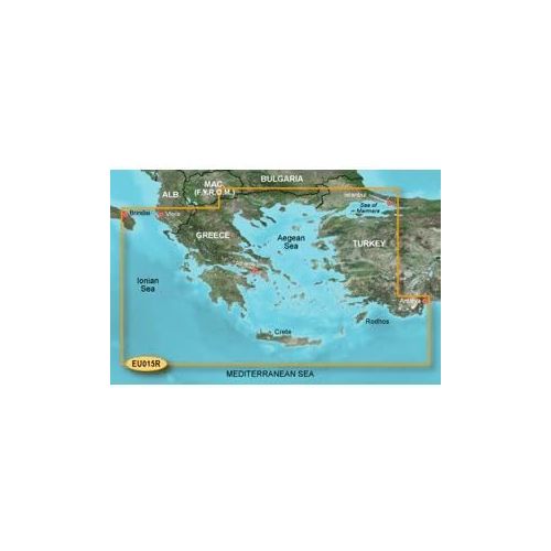 가민 Garmin Bluechart G2 HXEU015R Aegean Sea & Sea of Marmara - Micro SD & SD