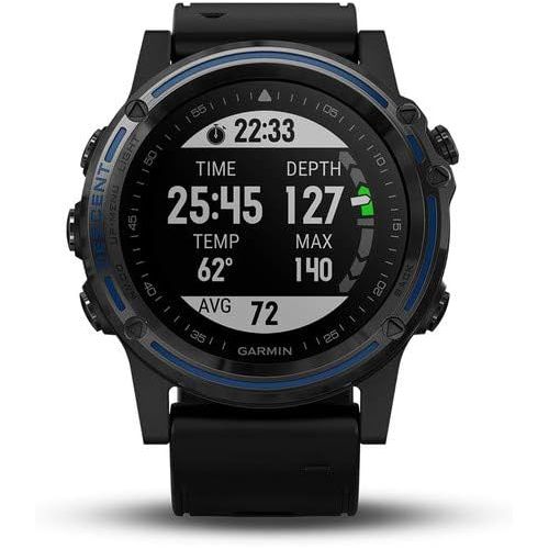 가민 Garmin Descent Mk1 Dive Watch (Gray Sapphire/Black) with USB Adapters and More