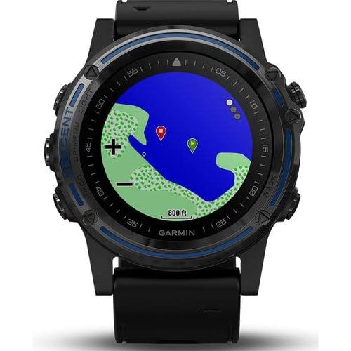 가민 Garmin Descent Mk1 Dive Watch (Gray Sapphire/Black) with USB Adapters and More