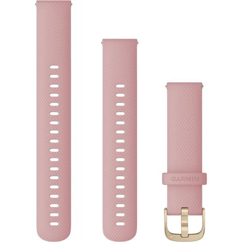 가민 Garmin Quick Release Accessory Band 18 mm- Dust Rose with Light Gold Hardware (010-12932-03)