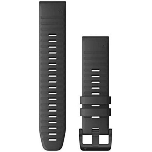 가민 Garmin Quickfit 22 Watch Band, Slate Gray Silicone with Black Hardware (010-12863-22)