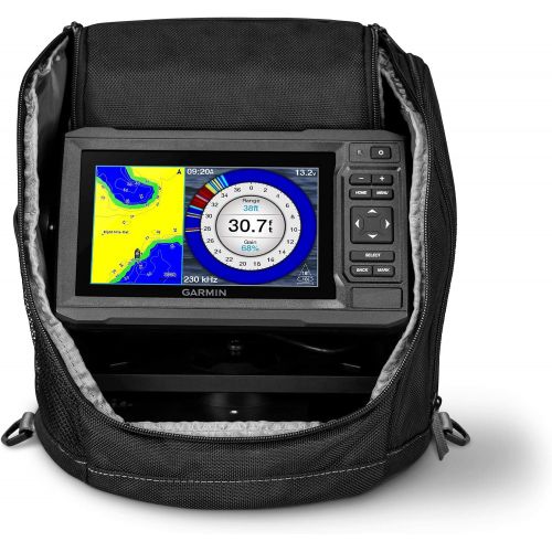 가민 Garmin ECHOMAP UHD 63cv Ice Fishing Bundle, Includes ECHOMAP UHD 63cv Combo and GT8HW-IF Transducer