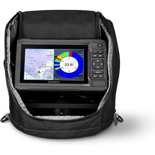 가민 Garmin ECHOMAP UHD 63cv Ice Fishing Bundle, Includes ECHOMAP UHD 63cv Combo and GT8HW-IF Transducer