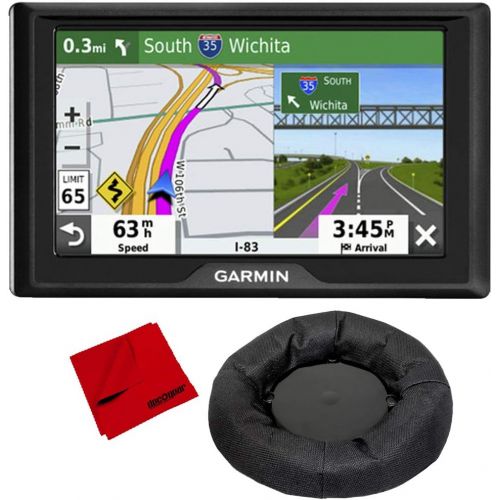 가민 Garmin Drive 52 5 GPS Navigator (US & Canada) with Weighted GPS Dash Mount + More