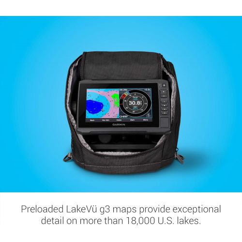 가민 Garmin ECHOMAP UHD 73cv Ice Fishing Bundle, Includes ECHOMAP UHD 73cv Combo and GT10HN-IF Transducer