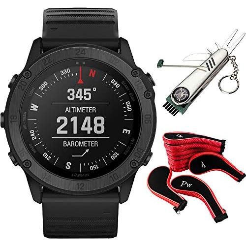 가민 Garmin Approach S62 Ceramic Bezel w/Black Silicone Band GPS Golf Watch & More Bundle