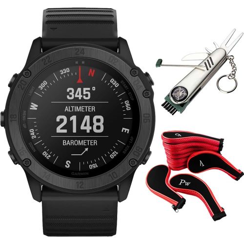 가민 Garmin Approach S62 Ceramic Bezel w/Black Silicone Band GPS Golf Watch & More Bundle