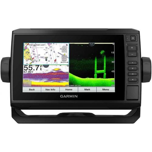 가민 Garmin ECHOMAP UHD 72Cv, 7 Keyed-Assist Touchscreen Chartplotter with Worldwide Basemap and GT24UHD-TM Transducer