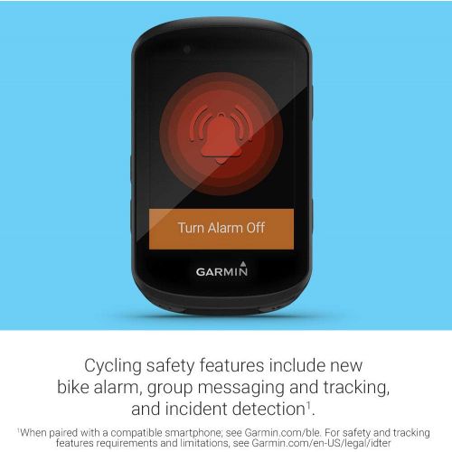 가민 Garmin Edge 530, Performance GPS Cycling/Bike Computer with Mapping, Dynamic Performance Monitoring and Popularity Routing Bundle with Garmin HRM-Dual Heart Rate Monitor