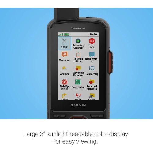 가민 Garmin GPSMAP 66i GPS Handheld and Satellite Communicator Bundle with Garmin Backpack Tether Accessory for Garmin Devices