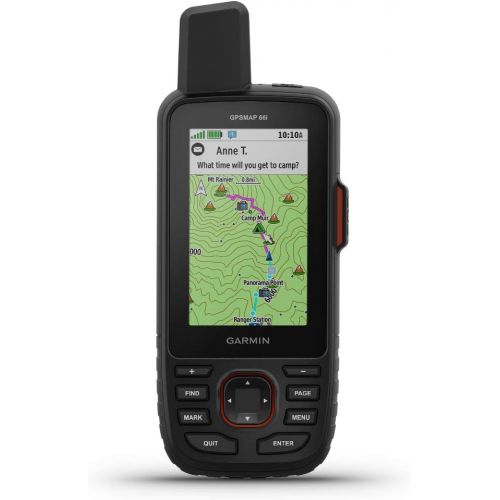 가민 Garmin GPSMAP 66i GPS Handheld and Satellite Communicator Bundle with Garmin Backpack Tether Accessory for Garmin Devices