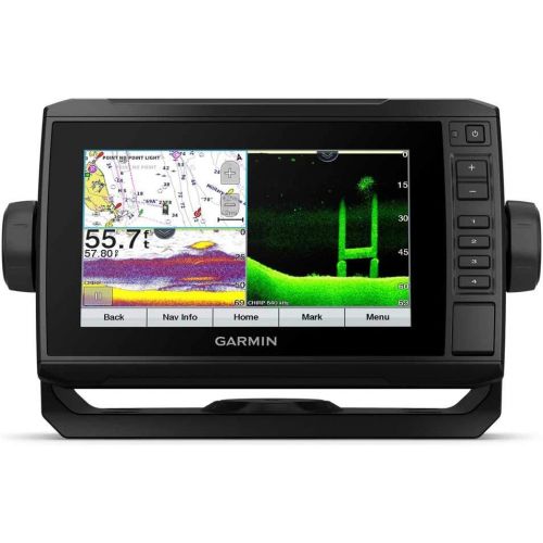 가민 Garmin ECHOMAP UHD 72Cv, 7 Keyed-Assist Touchscreen Chartplotter with Worldwide Basemap