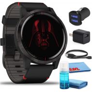 Garmin Legacy Saga Darth Vader Star Wars Smartwatch (45mm) Kit with USB Adapters and 6Ave Cleaning Kit