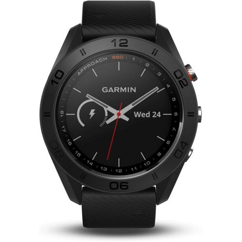 가민 Garmin Approach S60 Golf Watch Black with Black Band (010-01702-00) with 1 Year Extended Warranty