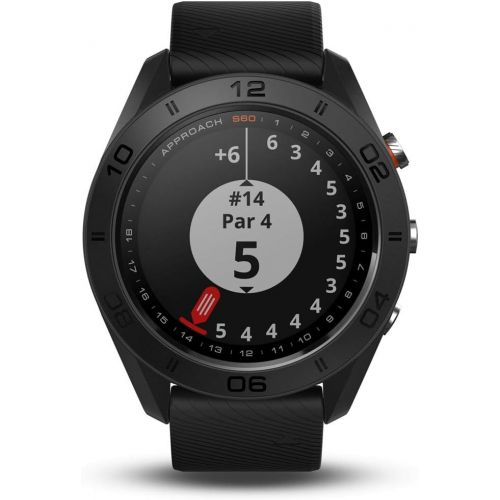 가민 Garmin Approach S60 Golf Watch Black with Black Band (010-01702-00) with 1 Year Extended Warranty