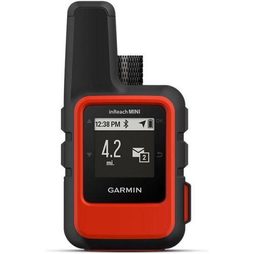 가민 Garmin inReach Mini, Lightweight and Compact Handheld Satellite Communicator, Orange Bundle with Garmin Backpack Tether Accessory for Garmin Devices