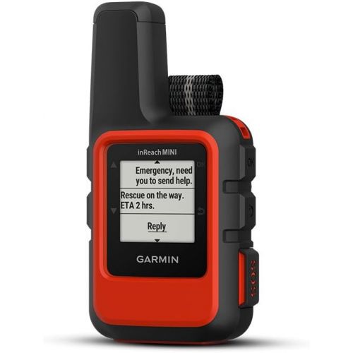 가민 Garmin inReach Mini, Lightweight and Compact Handheld Satellite Communicator, Orange Bundle with Garmin Backpack Tether Accessory for Garmin Devices