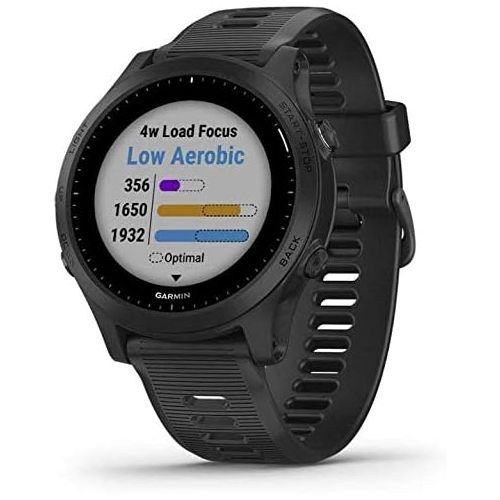 가민 Garmin Forerunner 945, Premium GPS Running/Triathlon Smartwatch with Music International Version, Black