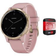 Garmin Vivoactive 4S GPS Smartwatch with Music & Fitness Activity Tracker & Health Monitor Apps (Dust Rose/Gold) 010-02172-31 4 S Bundle with CPS Enhanced Protection Pack