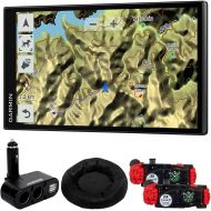 Garmin DriveTrack 71 in-Vehicle Dog Tracker/GPS Navigator Bundle with GPS Dash Mount and Multifunction DC12V/24V Car Socket (010-01982-00)