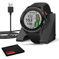 Garmin Approach S62 GPS Golf Watch (Black Bezel/Black Band) w/Virtual Caddie,Mapping Includes Charging Base