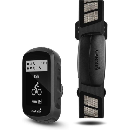 가민 Garmin Edge 130 Plus Bundle, GPS Cycling/Bike Computer with Sensors and HR Monitor, Download Structure Workouts, ClimbPro Pacing Guidance and More (010-02385-10)