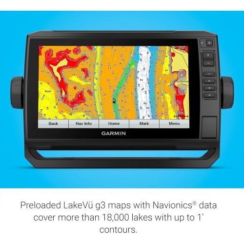 가민 Garmin ECHOMAP UHD 93sv with GT56UHD-TM Transducer, 9 Keyed-Assist Touchscreen Chartplotter with U.S. LakeVu? g3 and Added High-Def Scanning Sonar (010-02523-01)