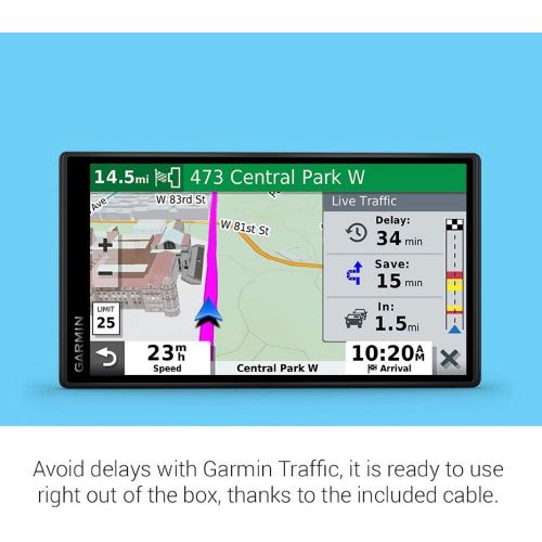 가민 Garmin DriveSmart 55 and Traffic, GPS Navigator with 5.5” Display, Simple On-Screen Menus and Easy-to-See Maps