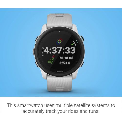 가민 Garmin Forerunner 745, GPS Running Watch, Detailed Training Stats and On-Device Workouts, Essential Smartwatch Functions, Whitestone