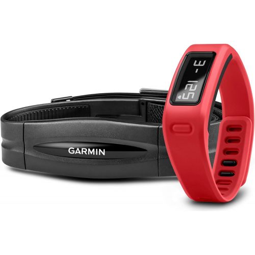 가민 Garmin vivofit Fitness Band - Red Bundle (Includes Heart Rate Monitor)