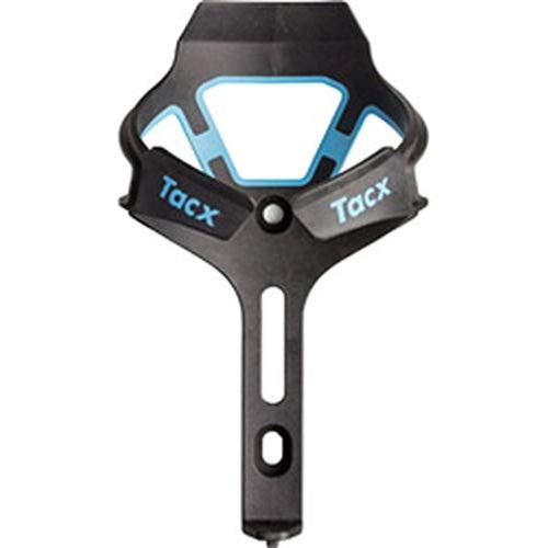 가민 Garmin TacX Circo Bottle Cages, Simple and Slim Shape to Fit Every Bike, Lightweight Carbon Shell and Durable Glass Fiber Core, Matte Black/Light Blue, one Size (T-6500.25)