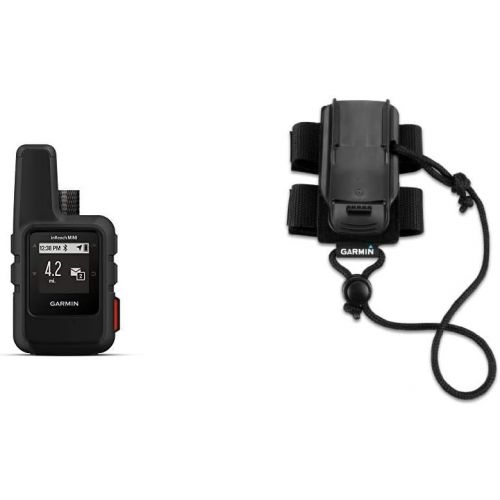 가민 Garmin InReach Mini, Lightweight and Compact Satellite Communicator, Black & Backpack Tether Accessory for Garmin Devices