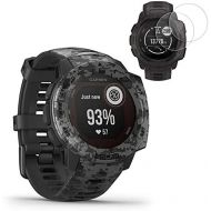 Garmin Instinct Solar GPS Smartwatch Camo Edition(010-02293-15) w/ 2X Screen Protectors