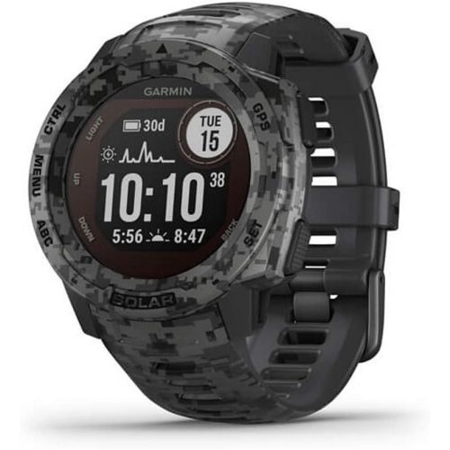 가민 Garmin Instinct Solar GPS Smartwatch Camo Edition(010-02293-15) w/ 2X Screen Protectors