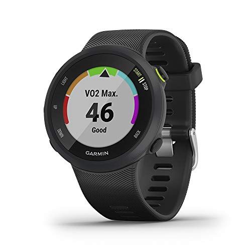 가민 Garmin Forerunner 45, 42mm Easy-to-use GPS Running Watch with Coach Free Training Plan Support, Black