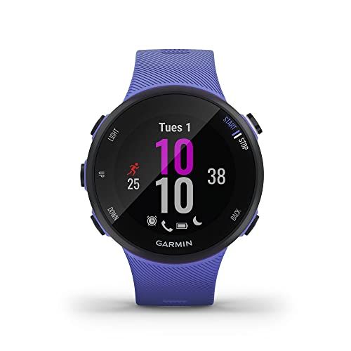 가민 Garmin Forerunner 45S, 39mm Easy-to-use GPS Running Watch with Coach Free Training Plan Support, Purple