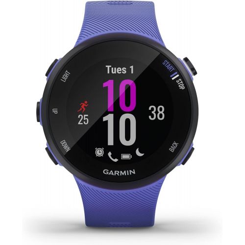 가민 Garmin Forerunner 45S, 39mm Easy-to-use GPS Running Watch with Coach Free Training Plan Support, Purple