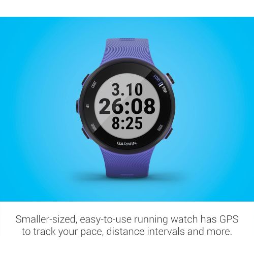 가민 Garmin Forerunner 45S, 39mm Easy-to-use GPS Running Watch with Coach Free Training Plan Support, Purple