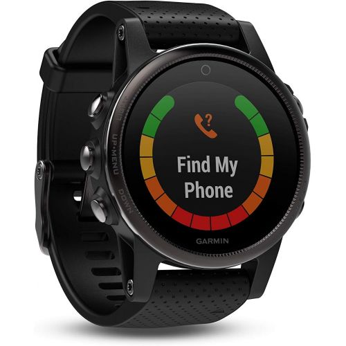 가민 Garmin fnix 5s, Premium and Rugged Smaller-Sized Multisport GPS Smartwatch, Sapphire Glass, Rose Gold/White