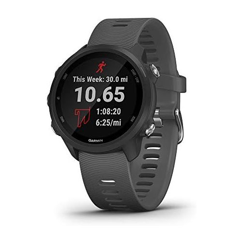 가민 Garmin Forerunner 245, GPS Running Smartwatch with Advanced Dynamics, Slate Gray