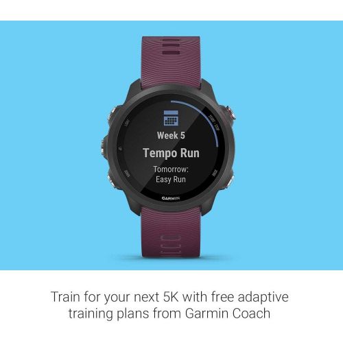 가민 Garmin Forerunner 245, GPS Running Smartwatch with Advanced Dynamics, Berry