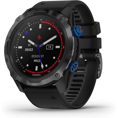 가민 Garmin Descent Mk2i, Watch-style Dive Computer with Air Integration, Multisport Training/Smart Features, Titanium with Black Band