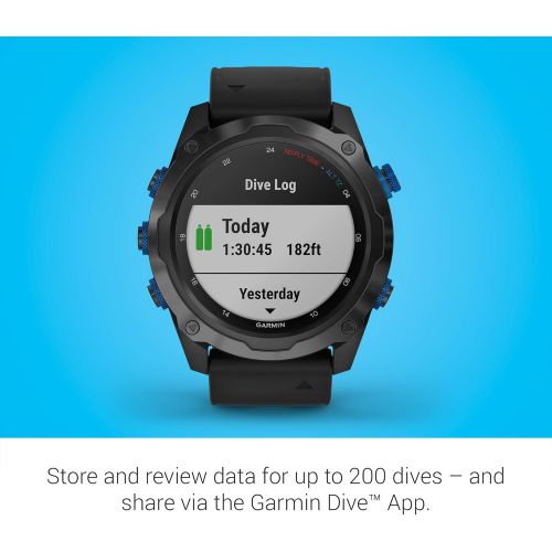 가민 Garmin Descent Mk2i, Watch-style Dive Computer with Air Integration, Multisport Training/Smart Features, Titanium with Black Band